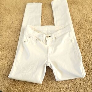 Rag & Bone White Skinny Jeans 27
